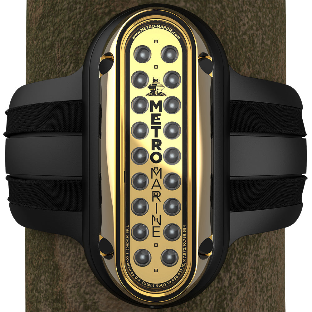 Metro Marine High-Output Vertical Piling Mount Light w/Intelligent Monochromatic LEDs - Aqua, 45 Beam