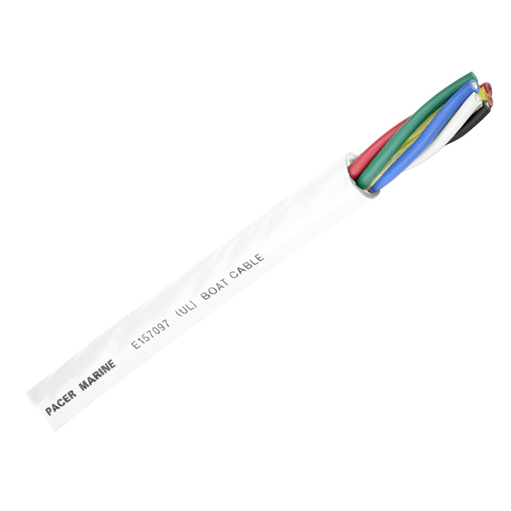 Pacer Round 6 Conductor Cable - By The Foot - 16/6 AWG - Black, Brown, Red, Green, Blue White