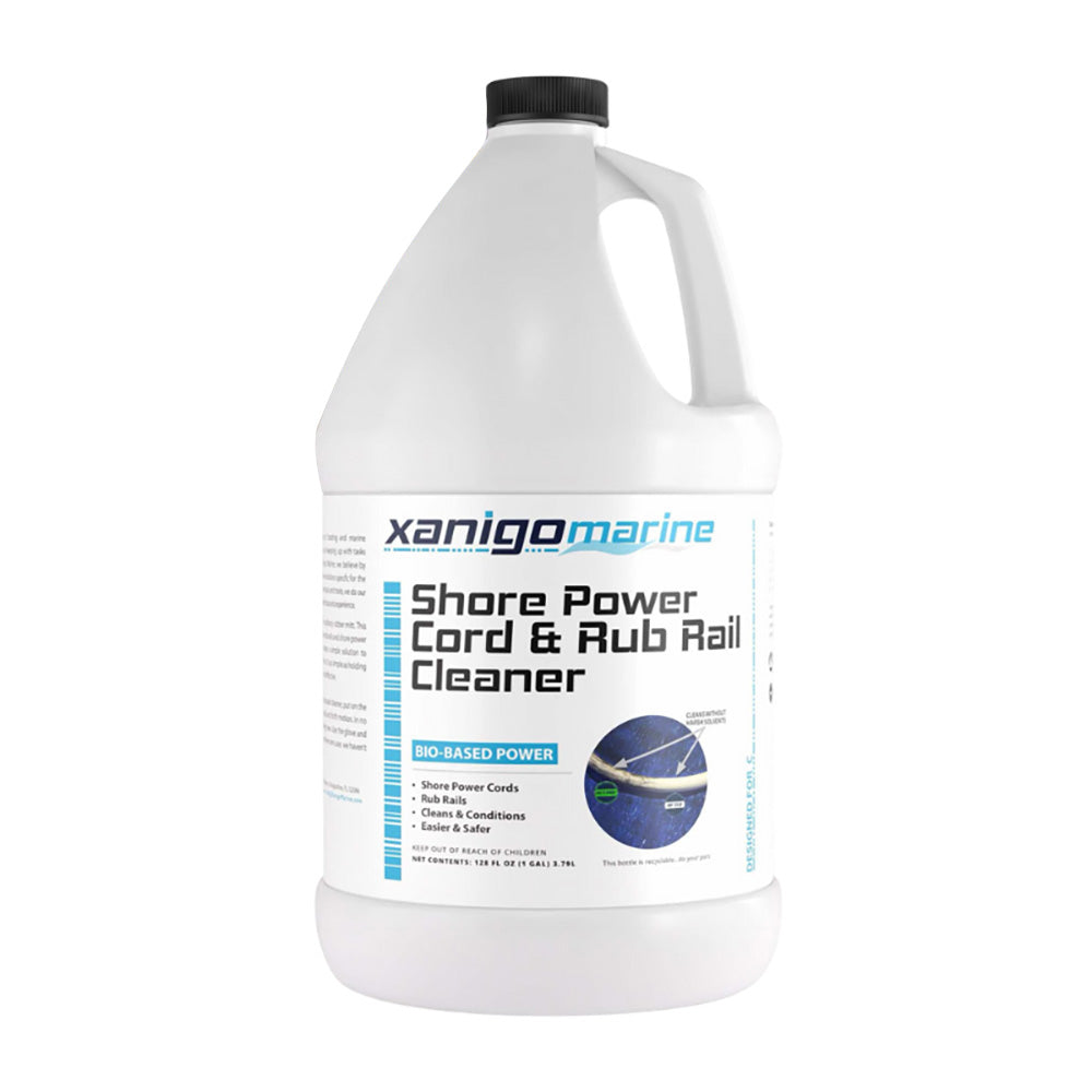 Xanigo Marine Shore Power Cord Rub Rail Cleaner - 1 Gallon