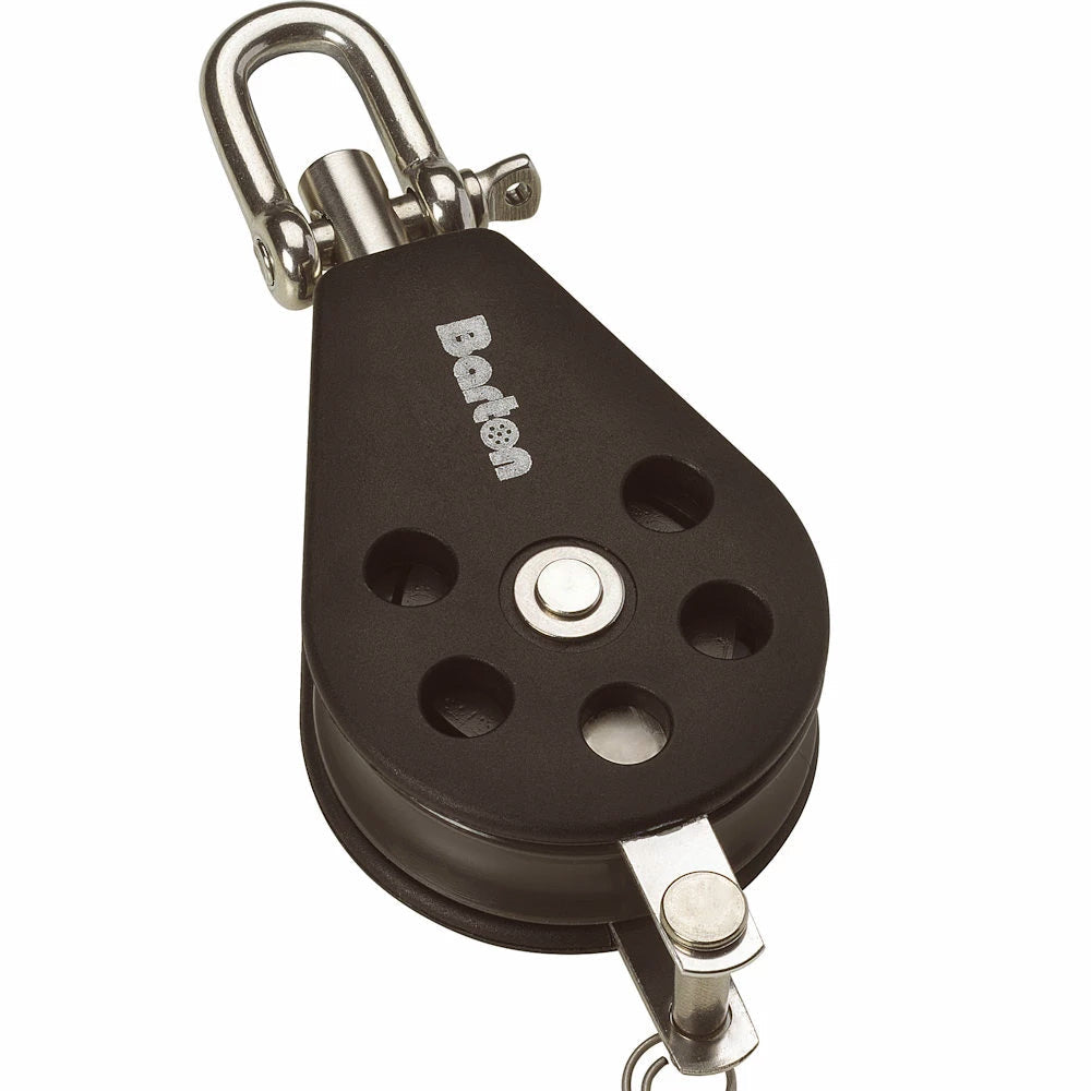 Barton Size 1 30mm Plain Bearing Pulley Block Single Swivel Becket