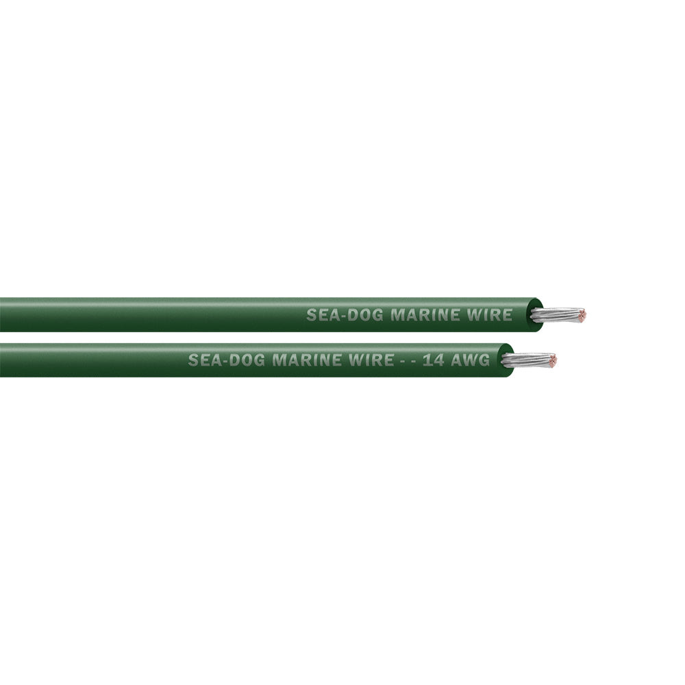 Sea-Dog 14 AWG Green Primary Wire - 100'