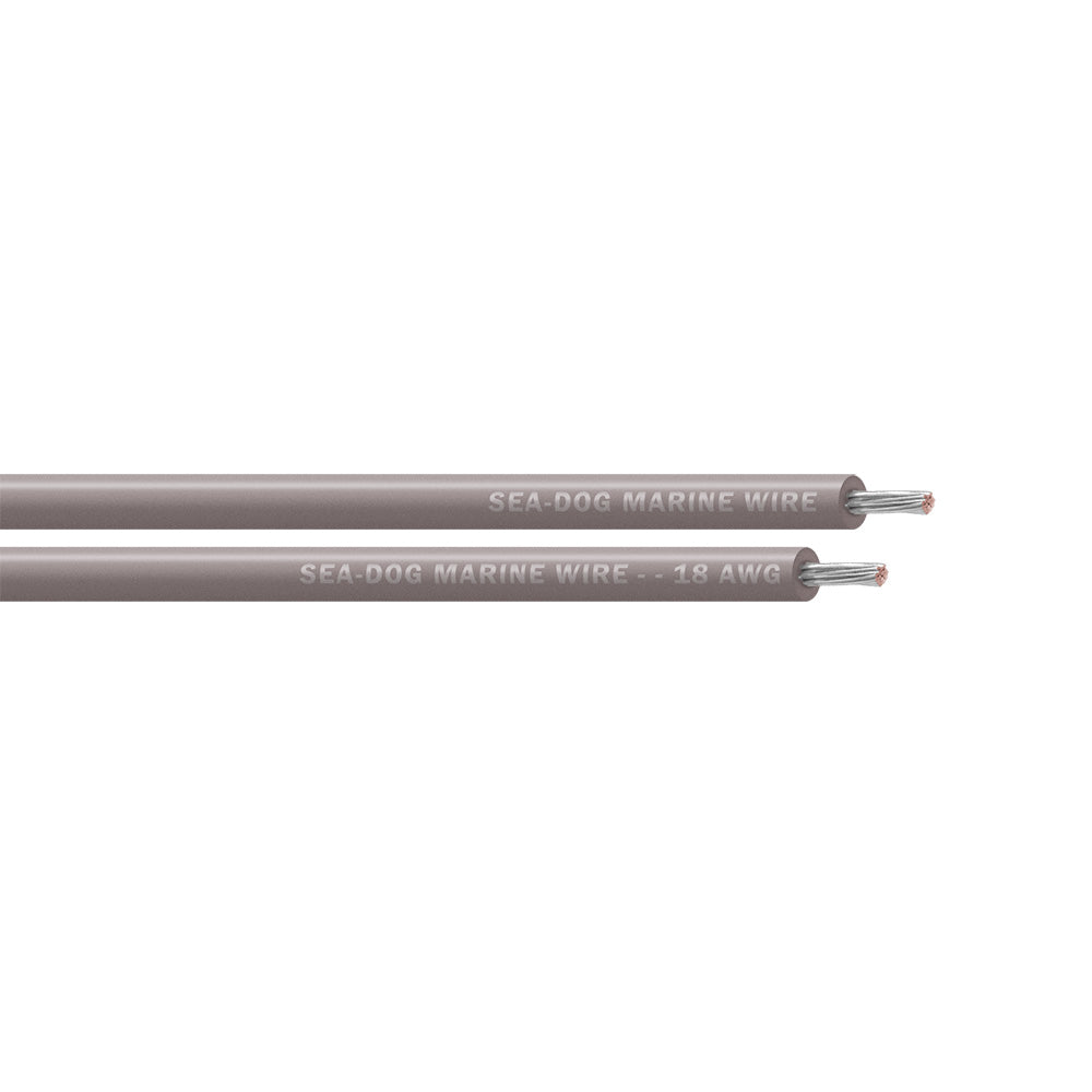 Sea-Dog 18 AWG Grey Primary Wire - 250'