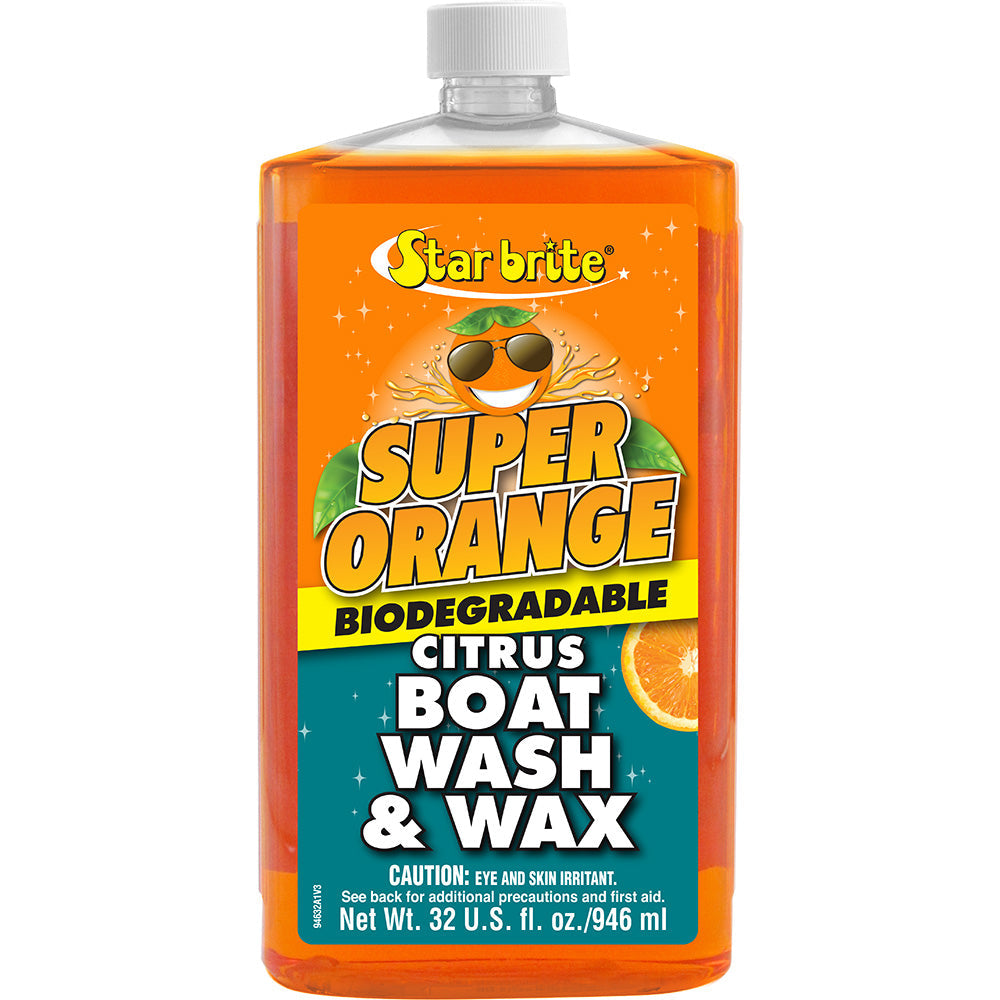 Star brite Super Orange Citrus Boat Wash Wax - Fresh Salt Water - 32 oz