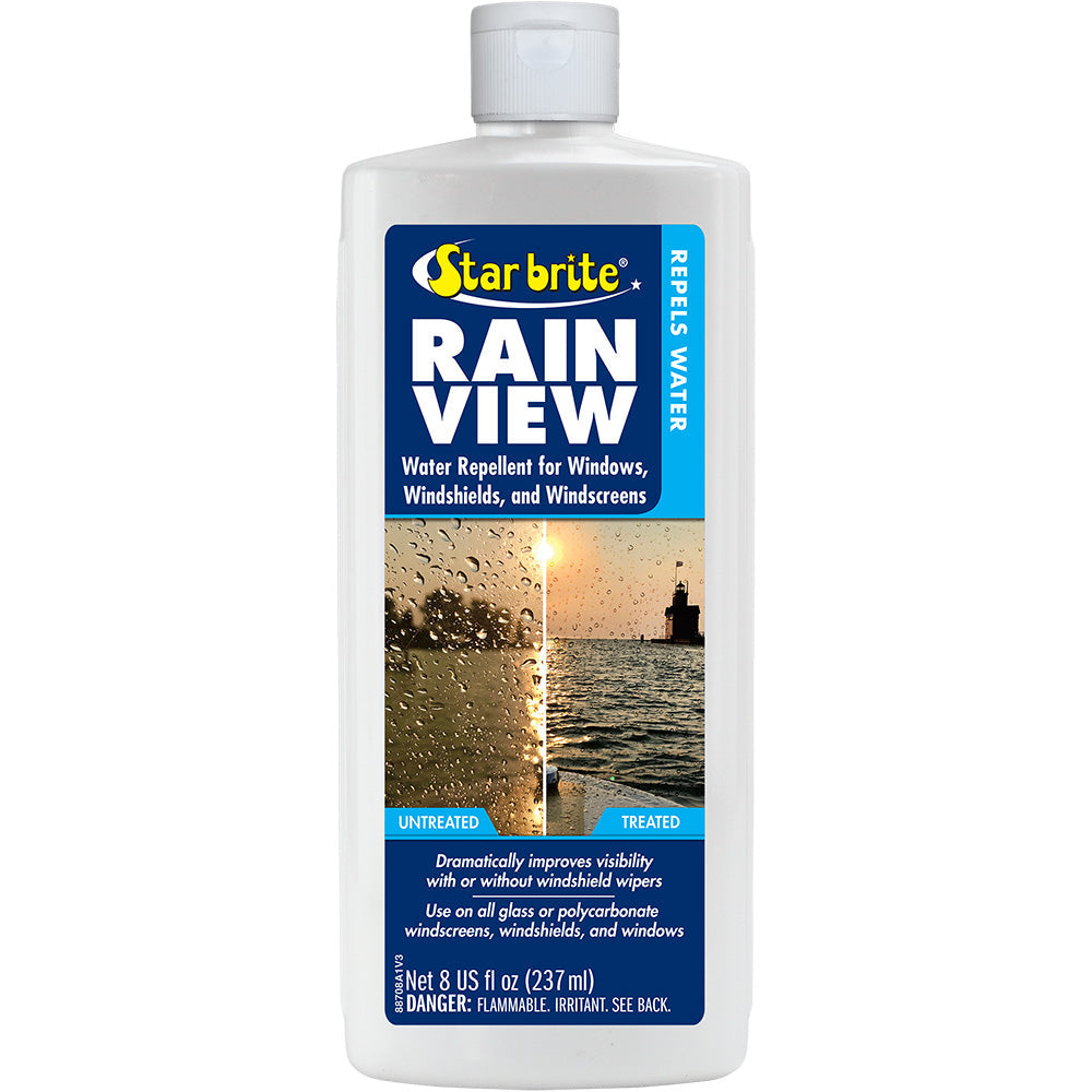 Star brite Rain View - Rain Repellent f/Windshields Windows - 8 oz