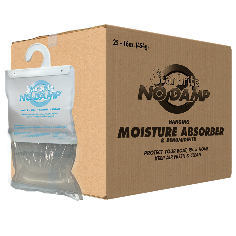 Star brite No Damp Moisture Absorber Dehumidifier Hanging Bag - 16 oz *25 Pack