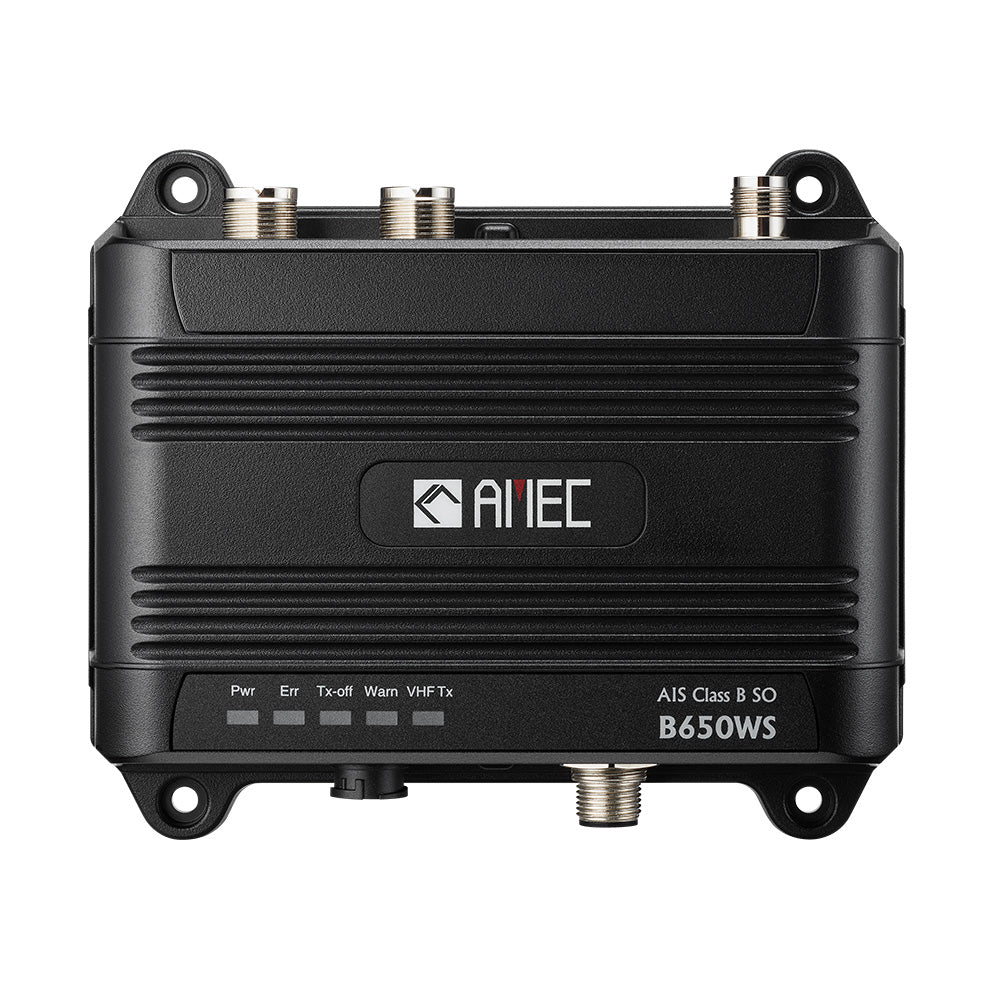 AMEC B650WS Class B AIS Transceiver w/WI-FI VHF Antenna Splitter - 5W-SOTDMA, NMEA 2000, NMEA 0183, USB