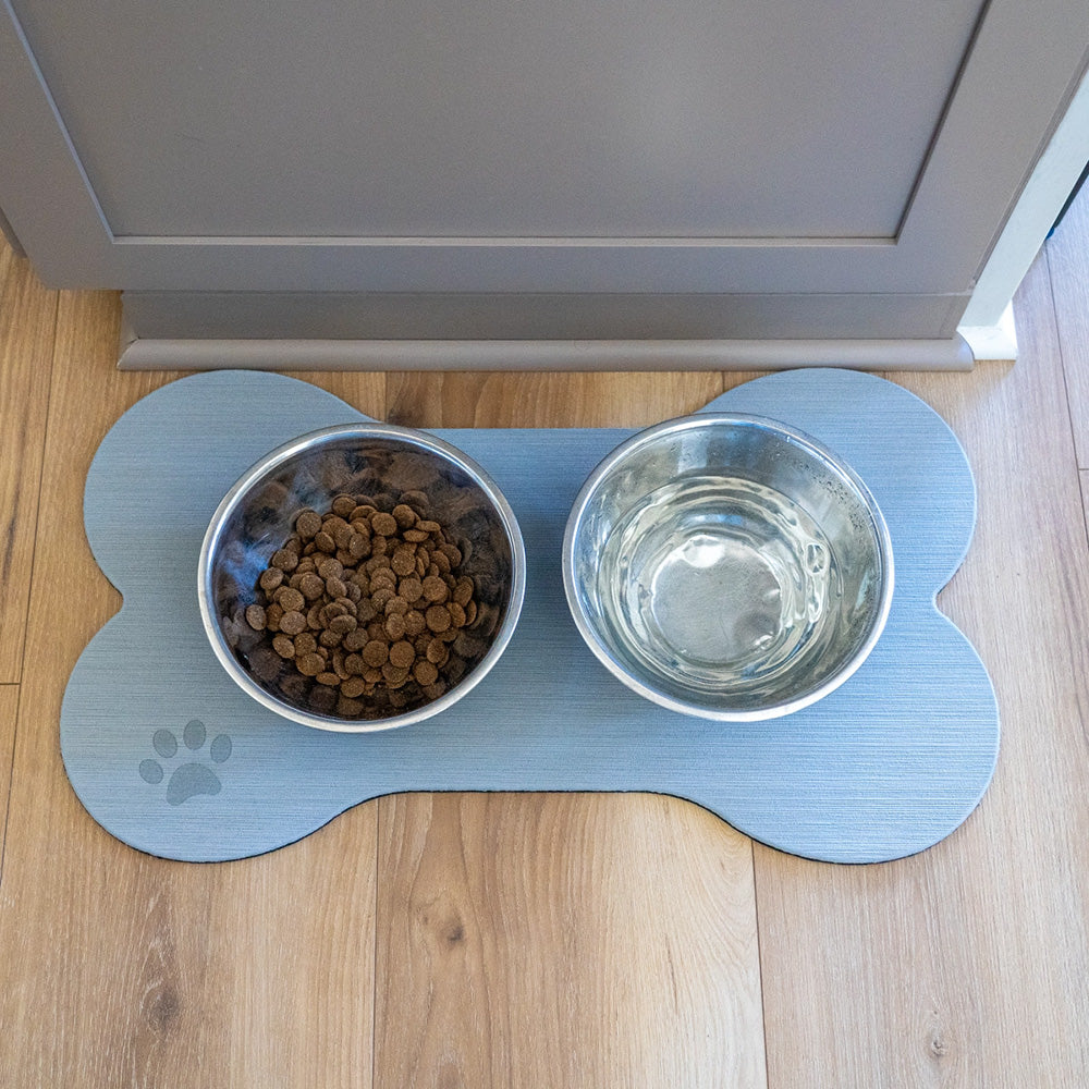 SeaDek Dog Bowl Mat - Cappuccino/Black - Large - 16.5" x 29.5"