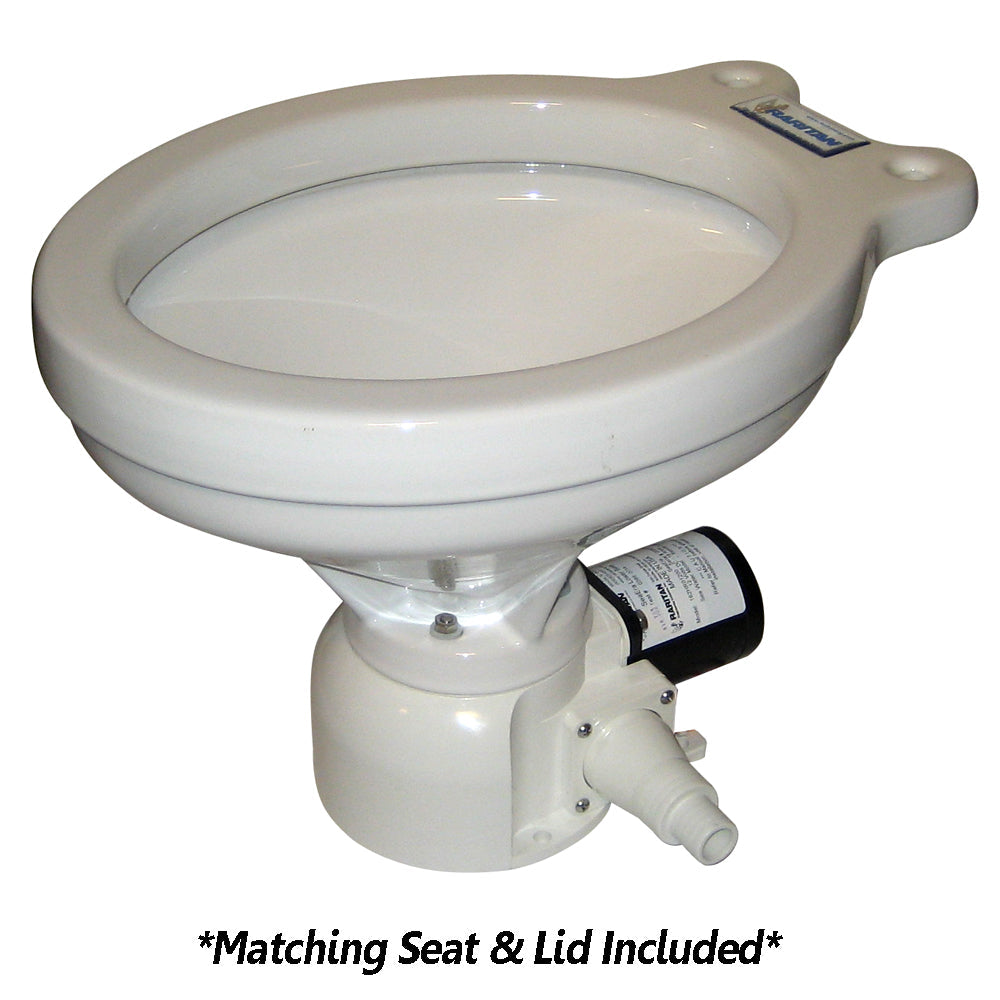 Raritan Sea Era QC Toilet - Household Style - Remote Intake Pump - Straight 90 Discharge - Smart Toilet Control - 12v