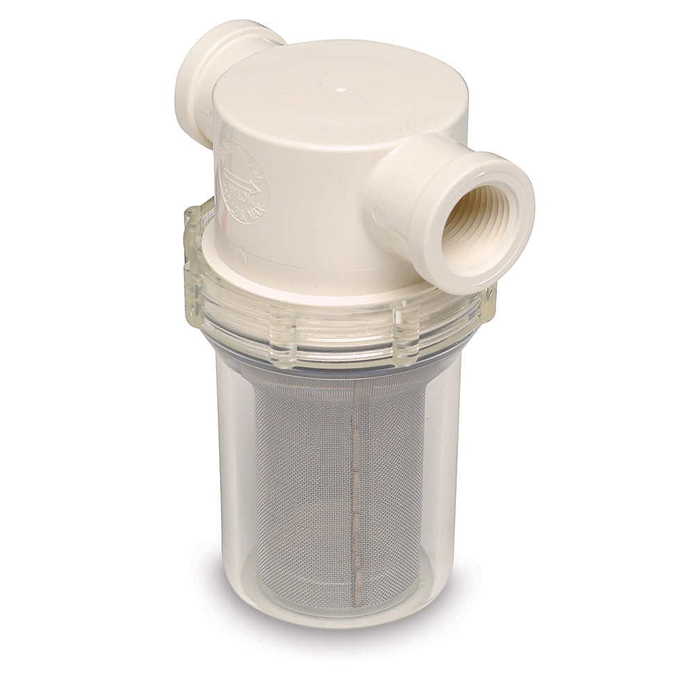 Shurflo by Pentair 3/4" Raw Water Strainer w/Bracket Fittings - 50 Mesh Screen