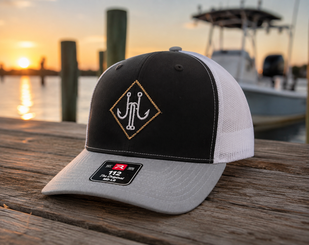 Trucker Hat Black/Light Grey/White