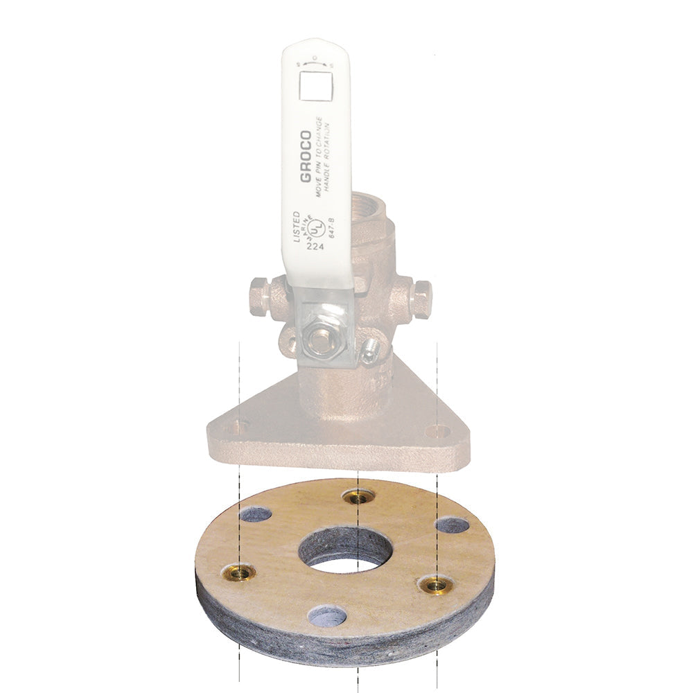 GROCO Backing Block f/1-1/4" 1-1/2" Seacocks