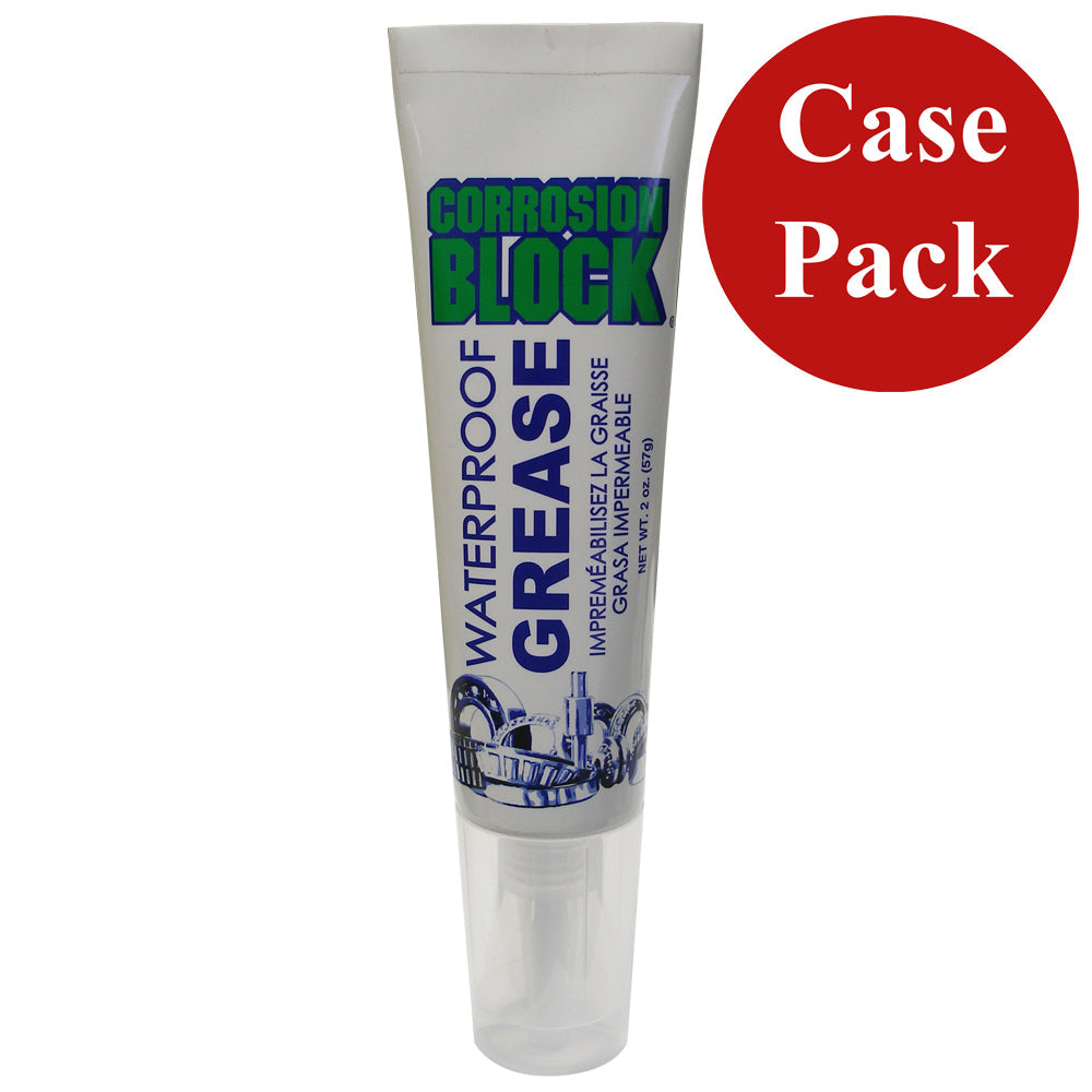 Corrosion Block High Performance Waterproof Grease - 2oz Tube - Non-Hazmat, Non-Flammable Non-Toxic *Case of 24*
