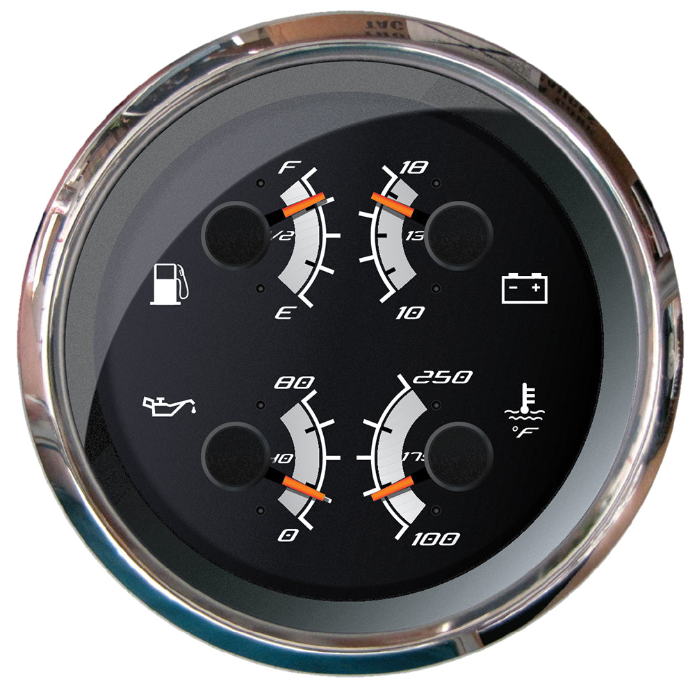 Faria Platinum 4" Multi-Function - Fuel, Oil, Volt Water Temperature