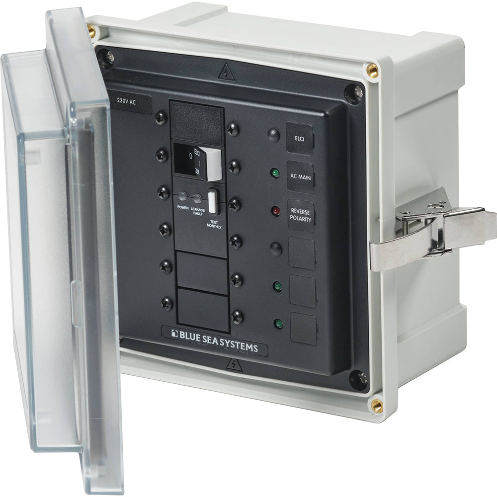 Blue Sea 3123 - SMS Panel Enclosure w/ELCI (32A) 3 Blanks - 230V AC