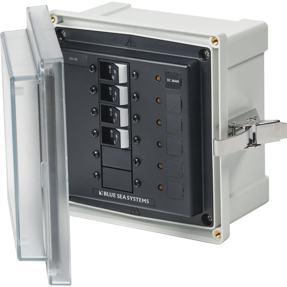 Blue Sea 3135 - SMS Panel Enclosure w/UL Main 3 Branch (12/24V) - 12/24V DC