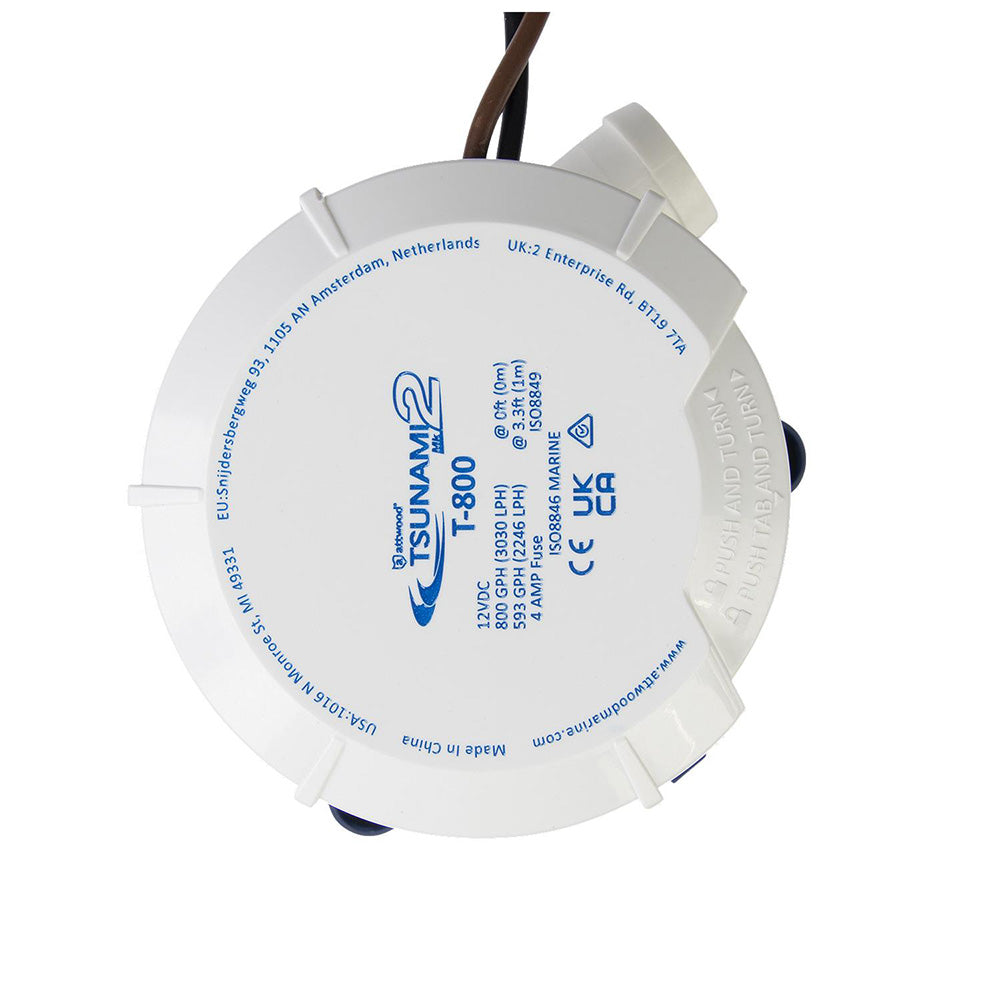 Attwood Tsunami MK2 Manual Bilge Pump - T800 - 800 GPH 12V