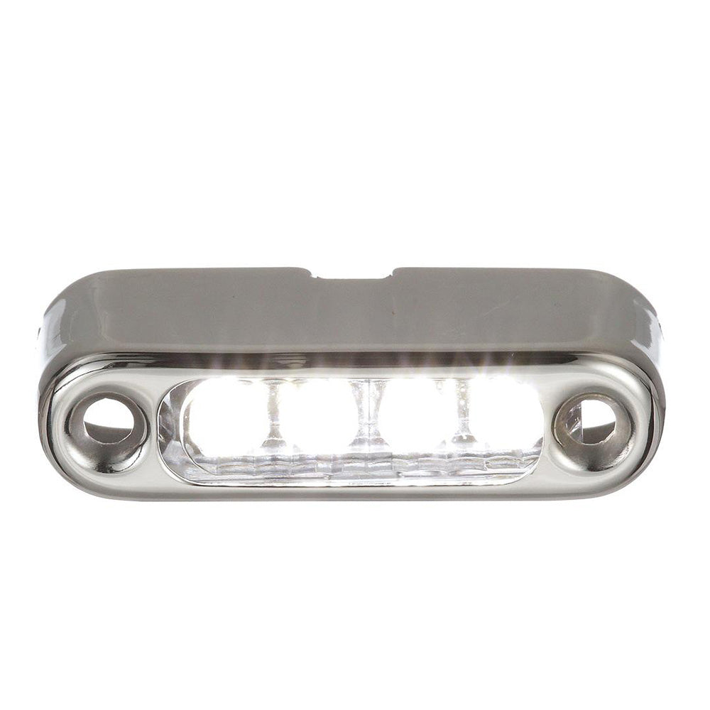 Attwood White LED Micro Light w/Stainless Steel Bezel Vertical Mount