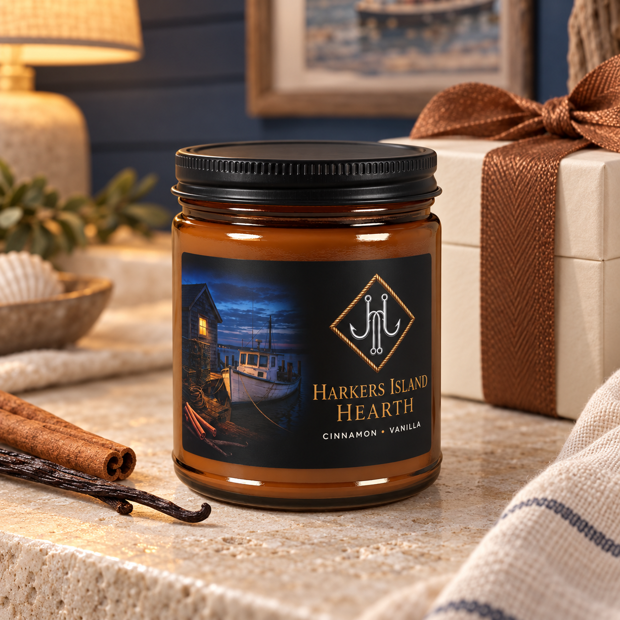 Harkers Island Hearth Candle