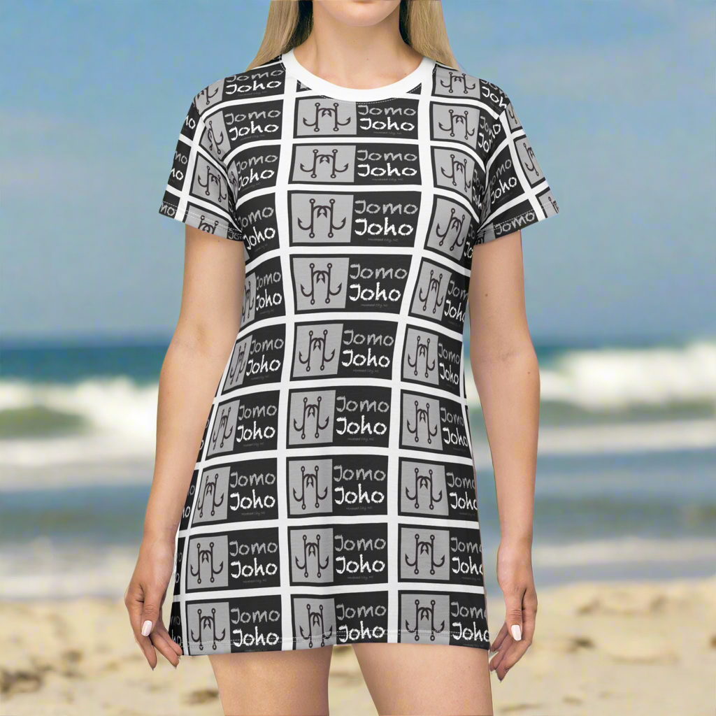 Jomo Joho Bait Shop Cover Up T-Shirt Dress for Everyday Comfort
