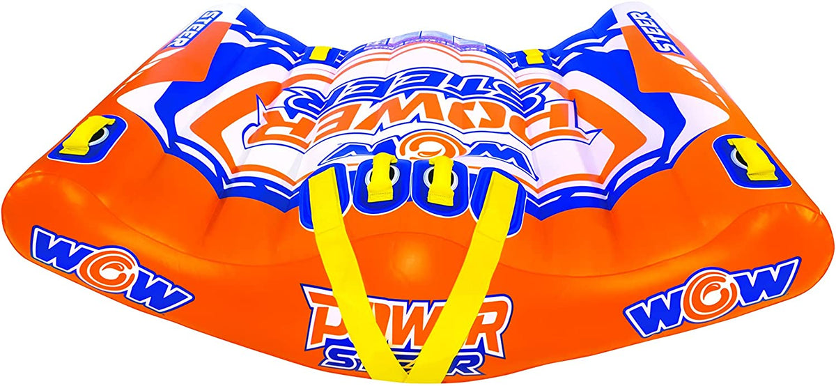 WOW Watersports Power Steer 2 Person 2P Steerable Deck Tube Towable