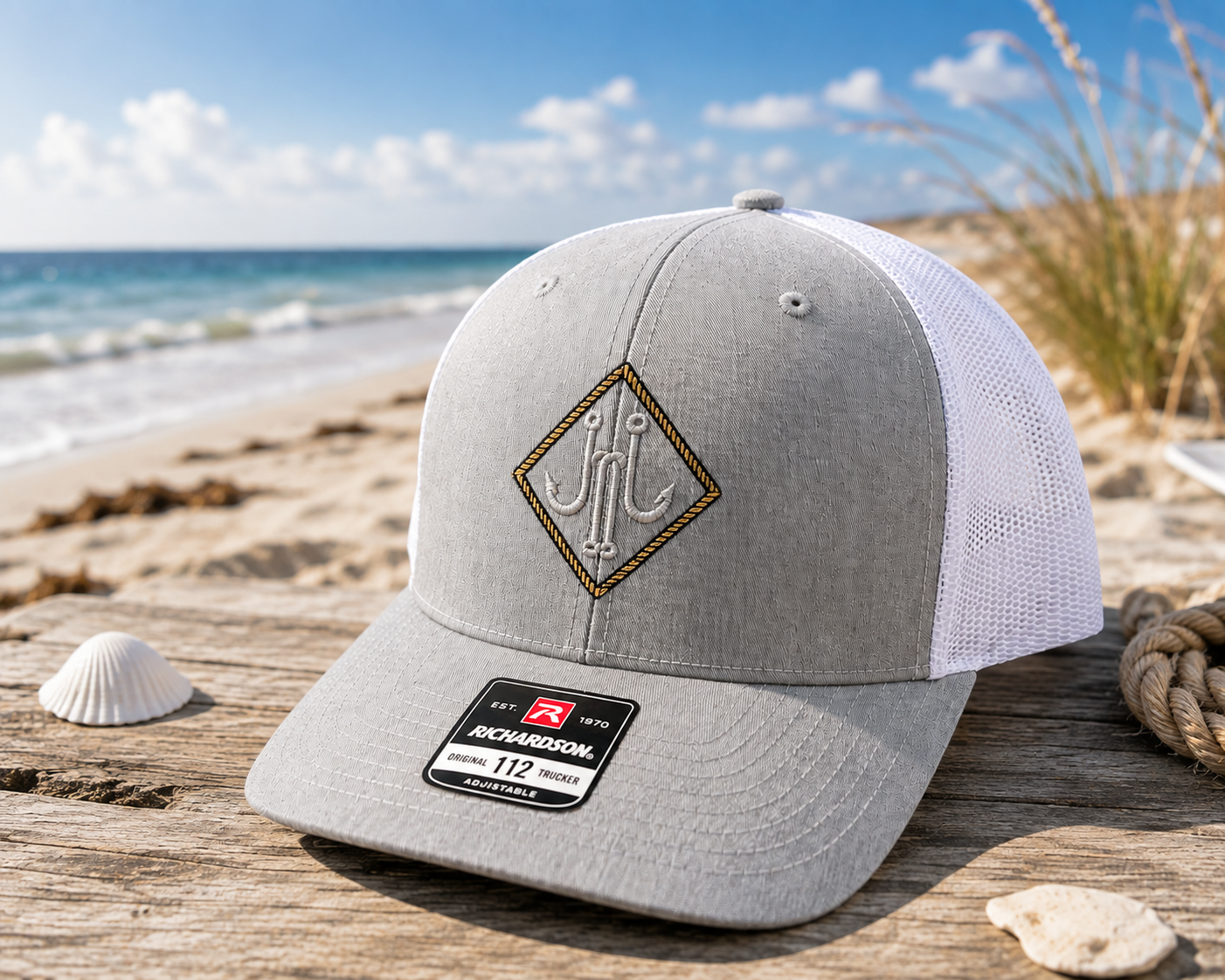 Trucker Hat Grey/White
