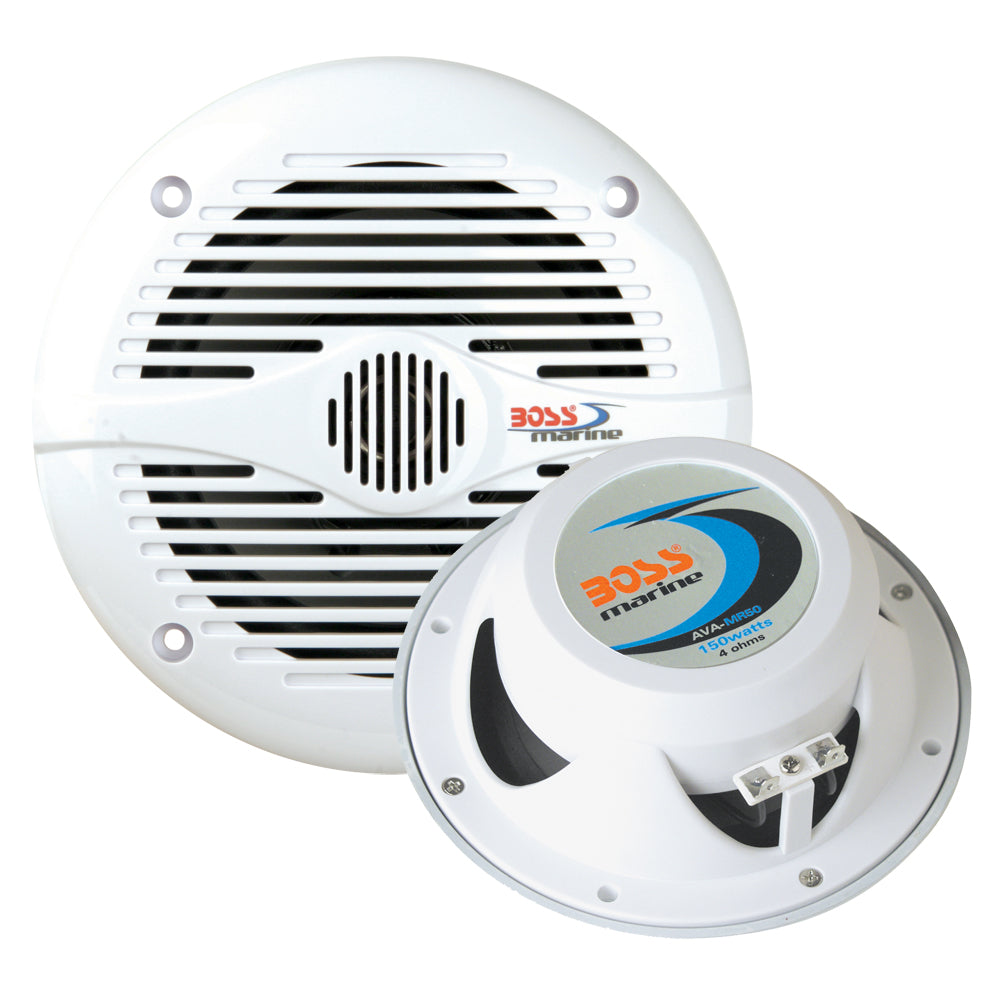 Boss Audio MR50 5.25" Round Speakers - White - Pair
