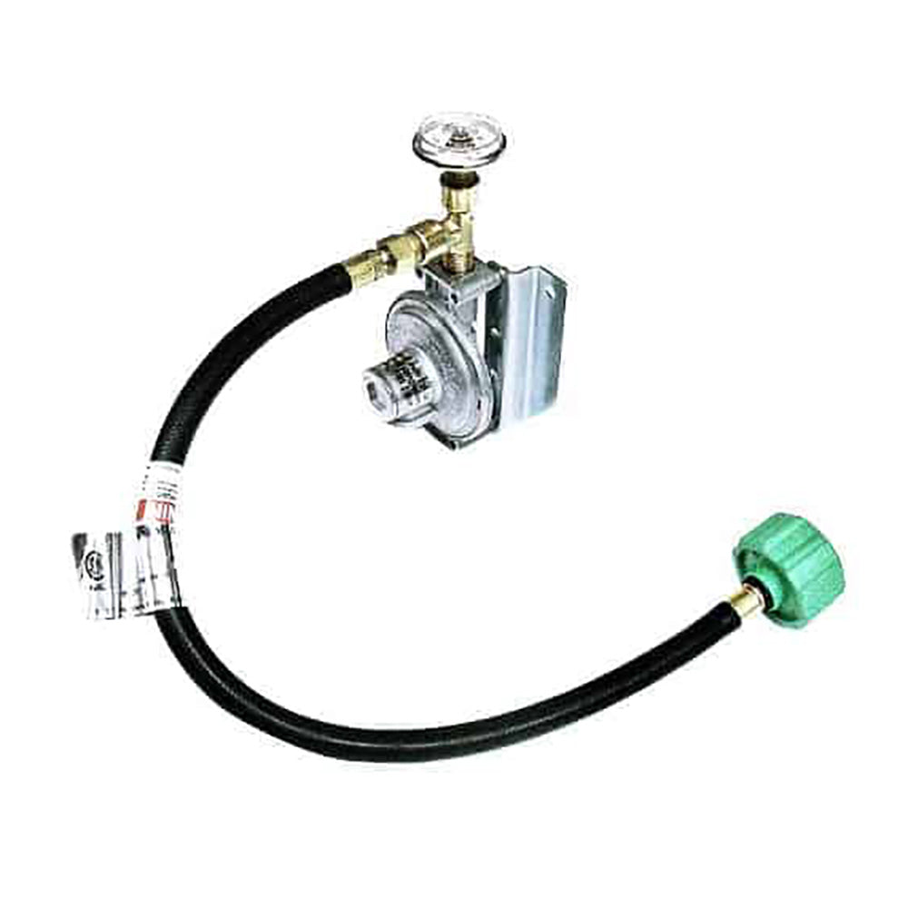 Trident Marine Single Stage Regulator w/300 PSI Gauge  20" Pigtail w/Wall Mount