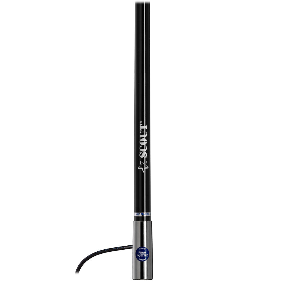 Scout Titan Series 4' Black AM/FM Antenna Fiberglass