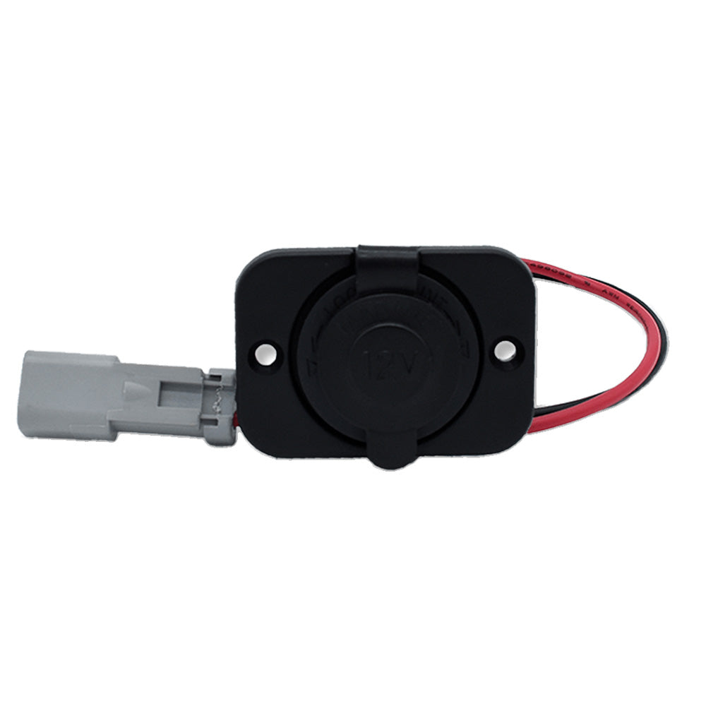 Bluewater 12V w/Single Sealed Socket w/Deutsch Connector  Plate