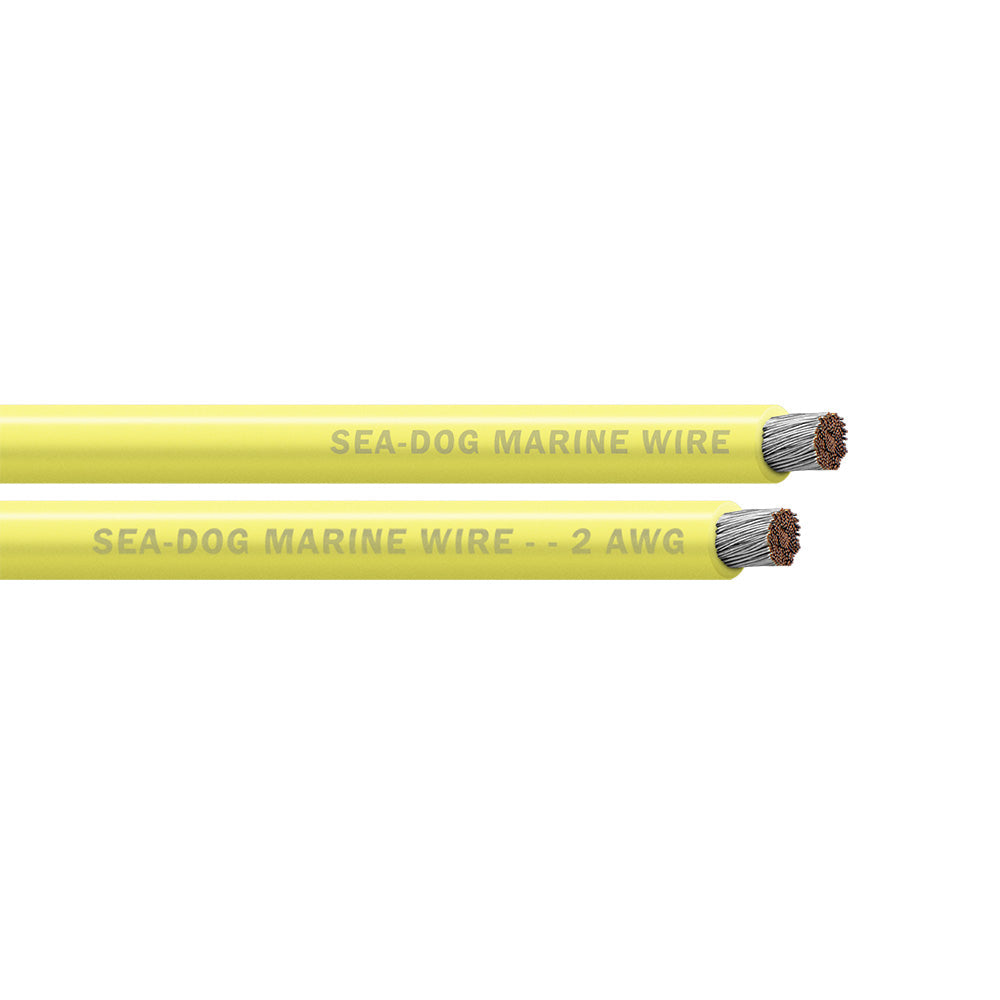 Sea-Dog 2 AWG Yellow Battery Cable - 25'