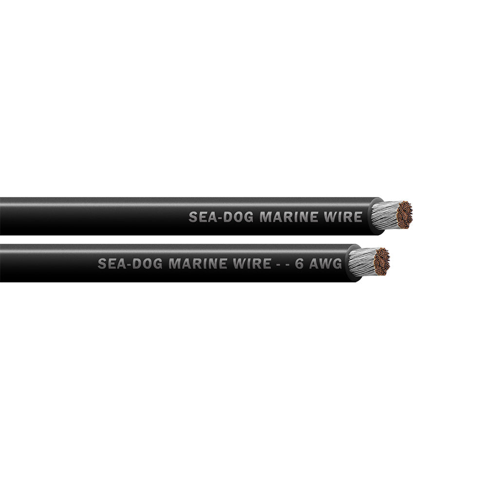 Sea-Dog 6 AWG Black Battery Cable - 50'