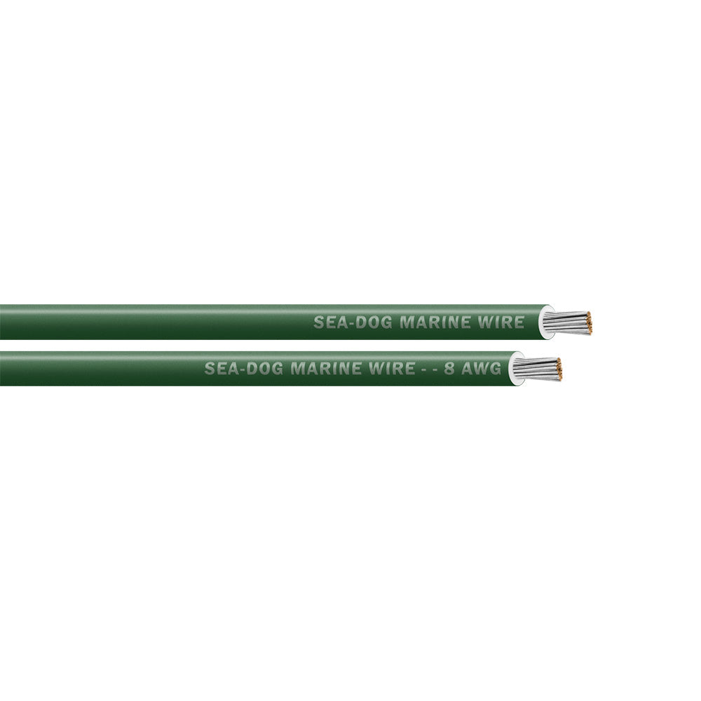 Sea-Dog 8 AWG Green Primary Wire - 50'