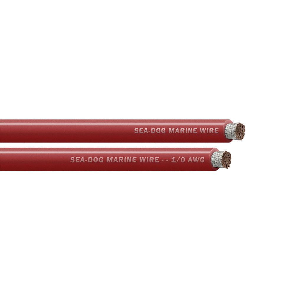 Sea-Dog 1/0 AWG Red Battery Cable - 50'