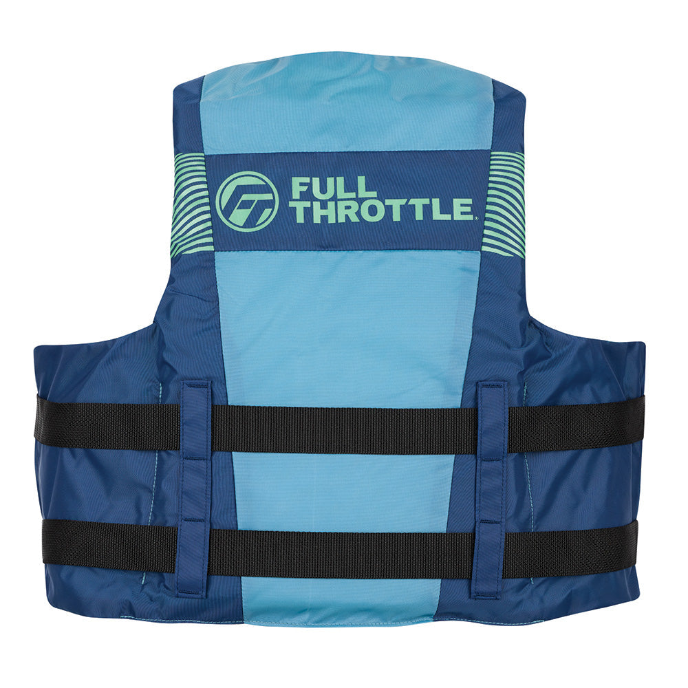Full Throttle Adult Nylon Life Jacket - L/XL - Blue
