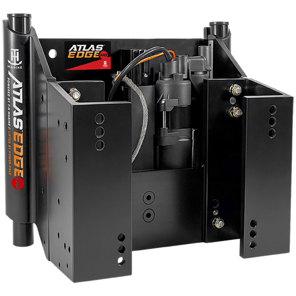T-H Marine ATLAS EDGE 8" Set Back Hydraulic Jack Plate - Heavy Duty - Black