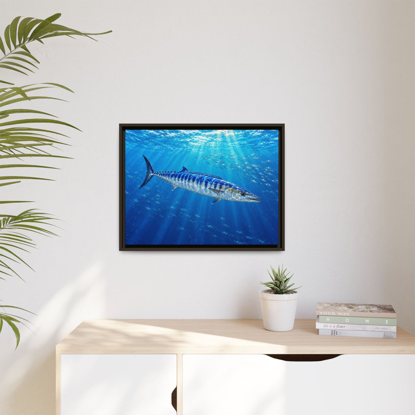 Framed Wahoo Canvas Print