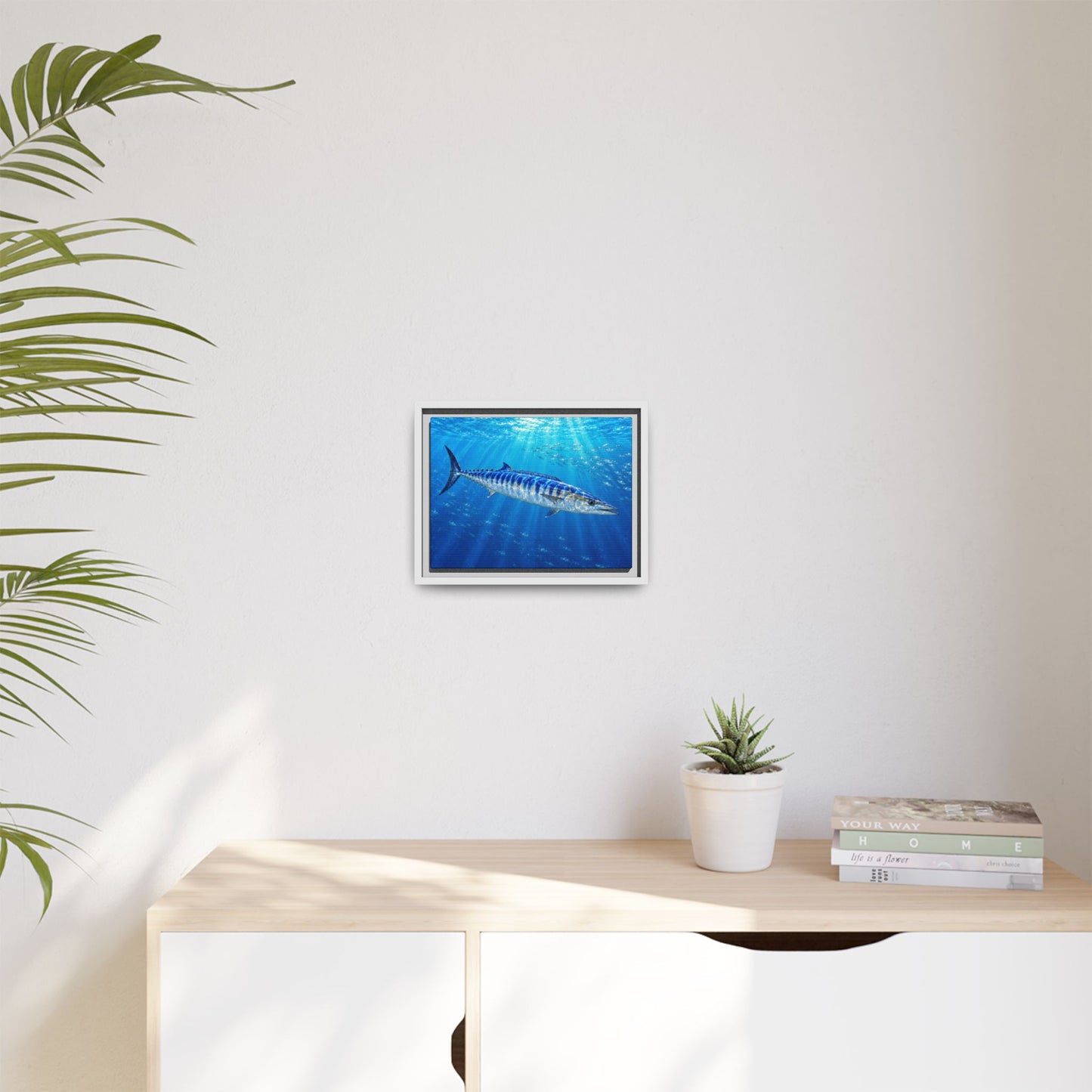 Framed Wahoo Canvas Print