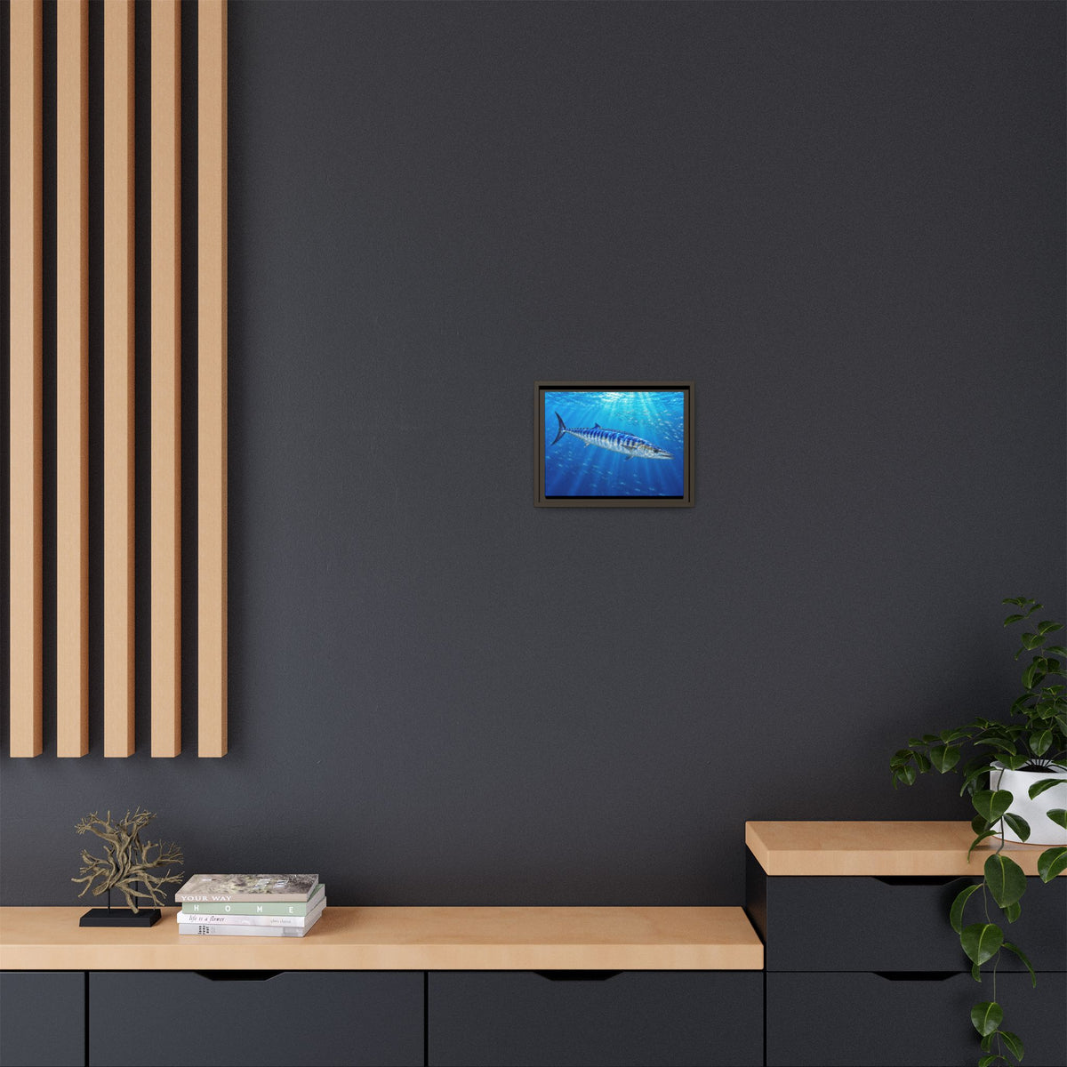 Framed Wahoo Canvas Print