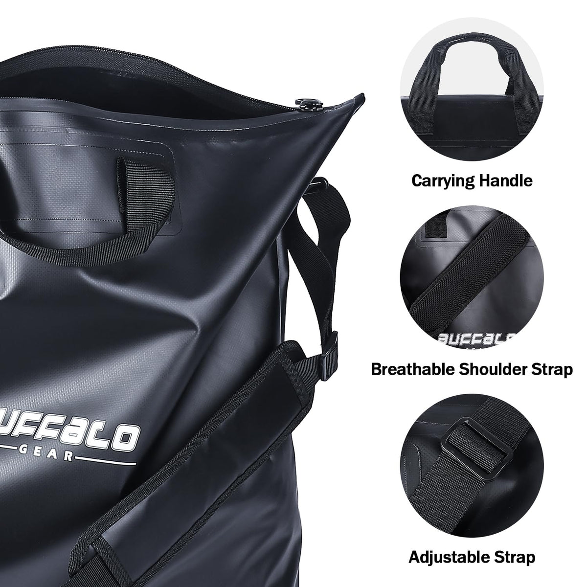 25'' Waterproof Fish Bag with Aerator Pocket