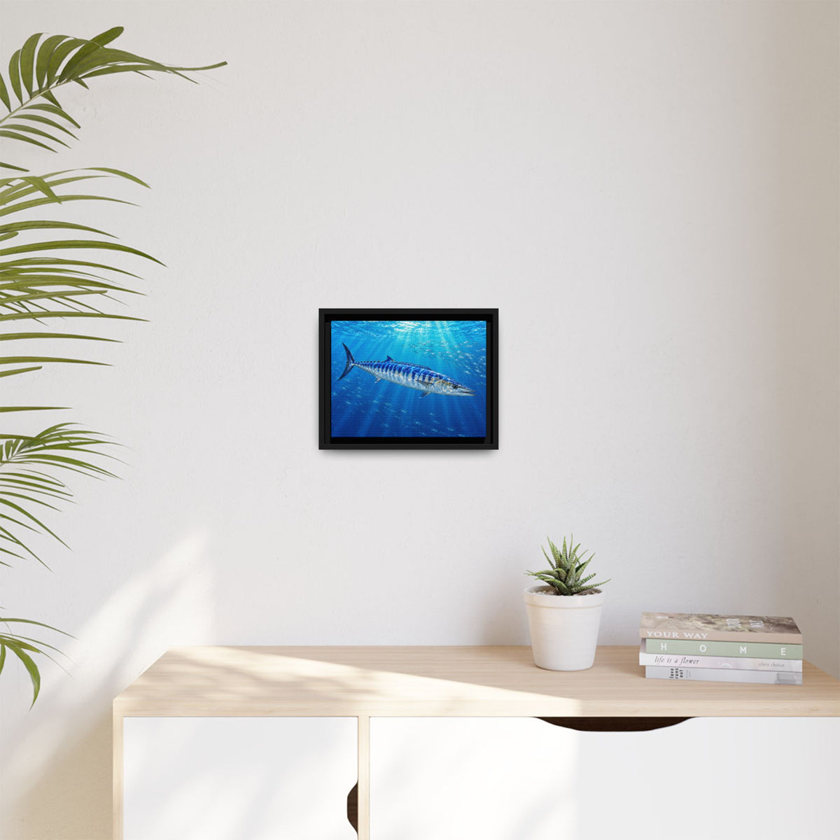 Framed Wahoo Canvas Print