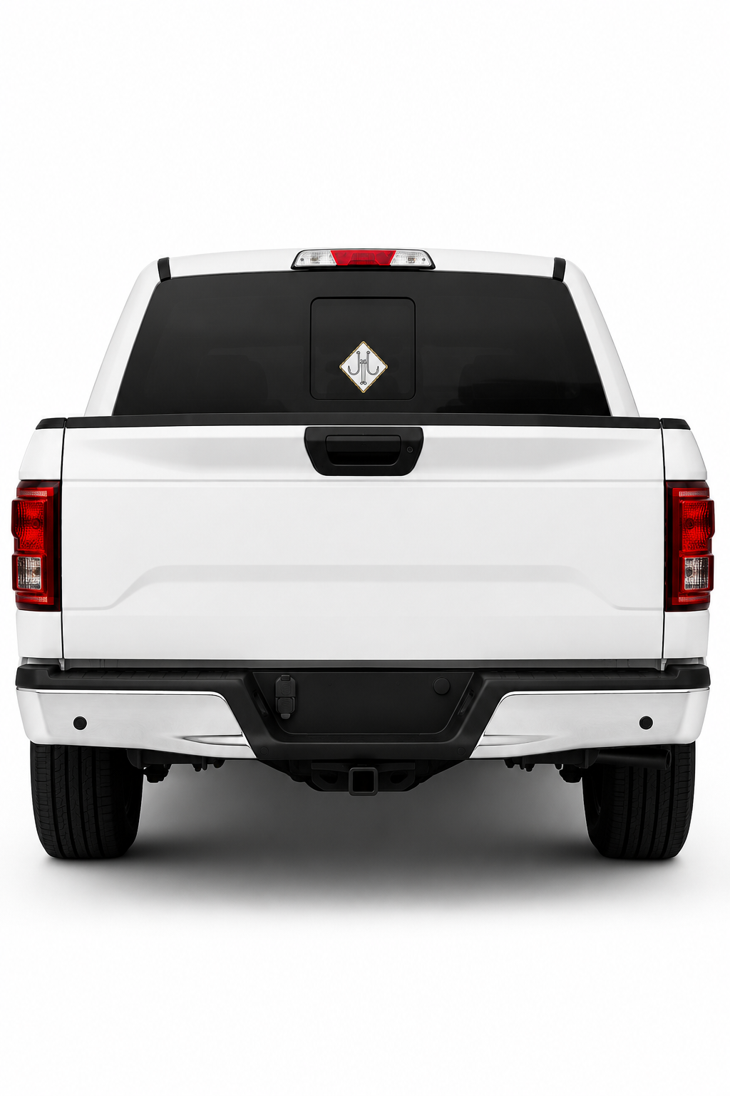 Hook & Rode™ Silver Edition UV-DTF Decal (White Background)