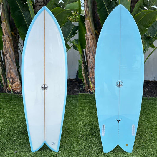 The Finlet Twin Fin Fish Surfboard - Cutlap Aqua EPS