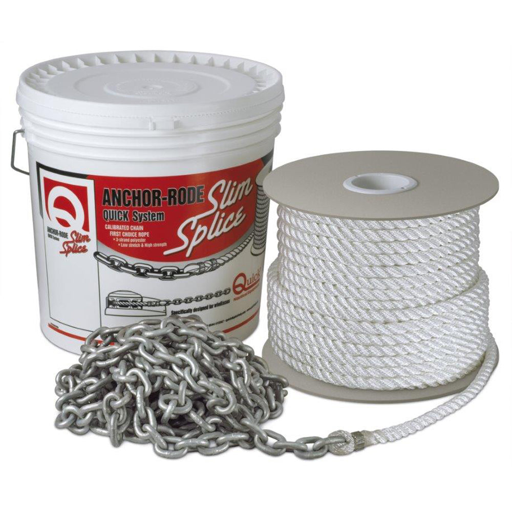Quick Anchor Rode - 15' of 7mm Chain  200' of 1/2" Rope