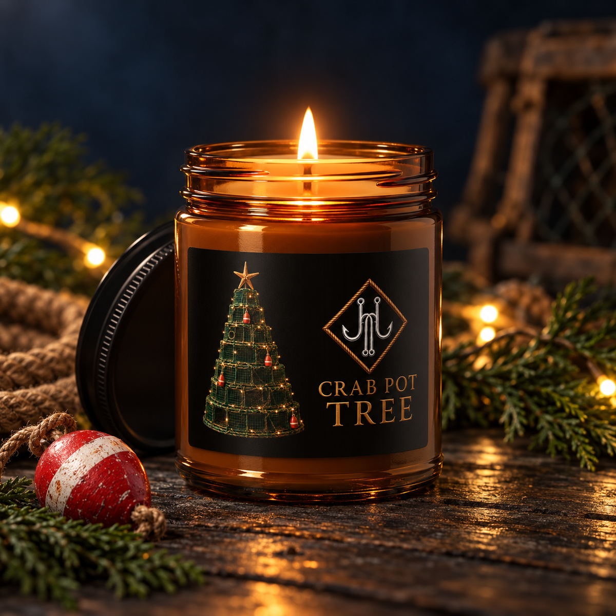 Crab Pot Tree Candle