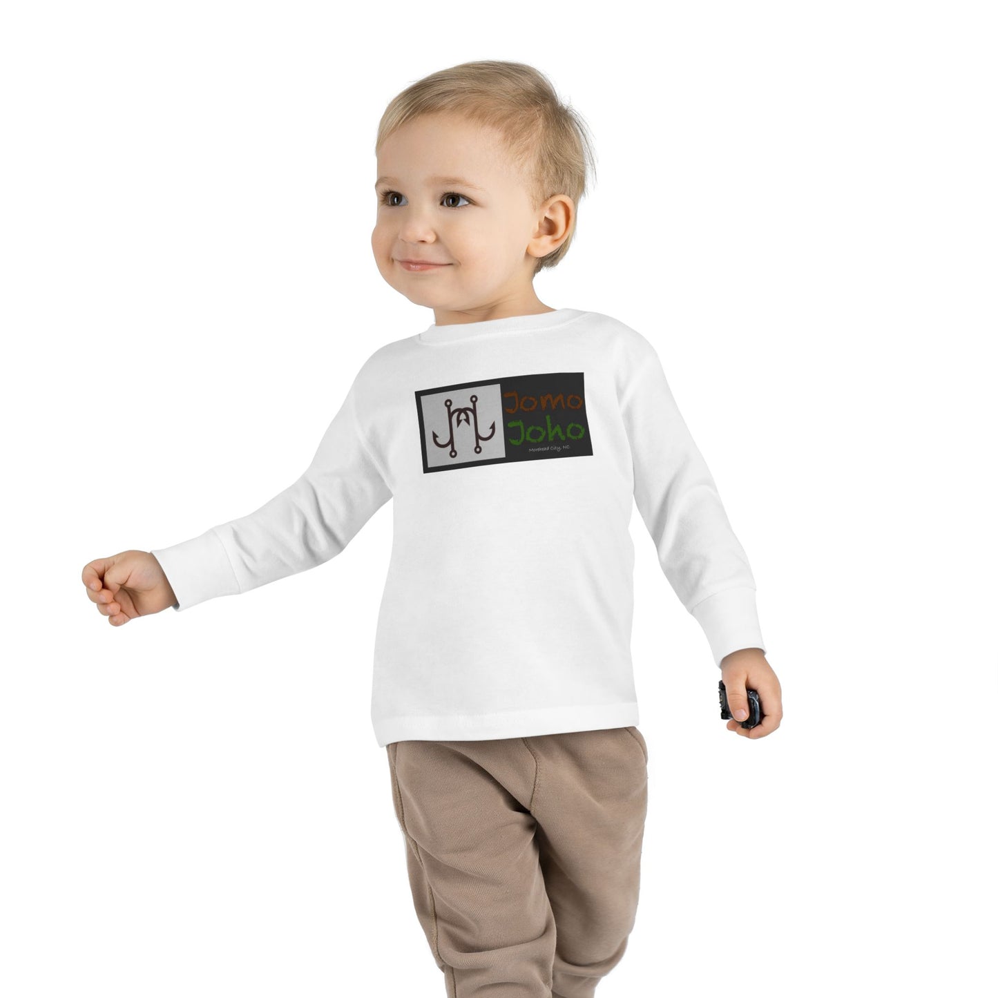 Toddler Long Sleeve Tee with Jomo Joho Design - Comfortable & Stylish for Kids