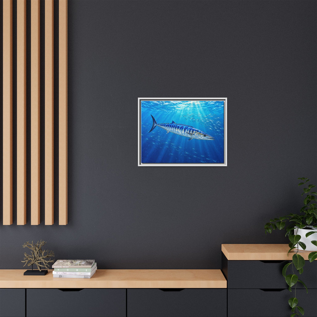 Framed Wahoo Canvas Print