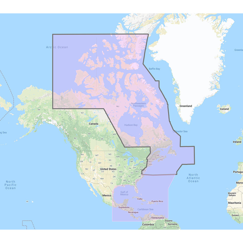 Furuno US  Canada Atlantic Coast, Gulf of Mexico, Caribbean Bahamas and central America Vector Charts - Unlock Code