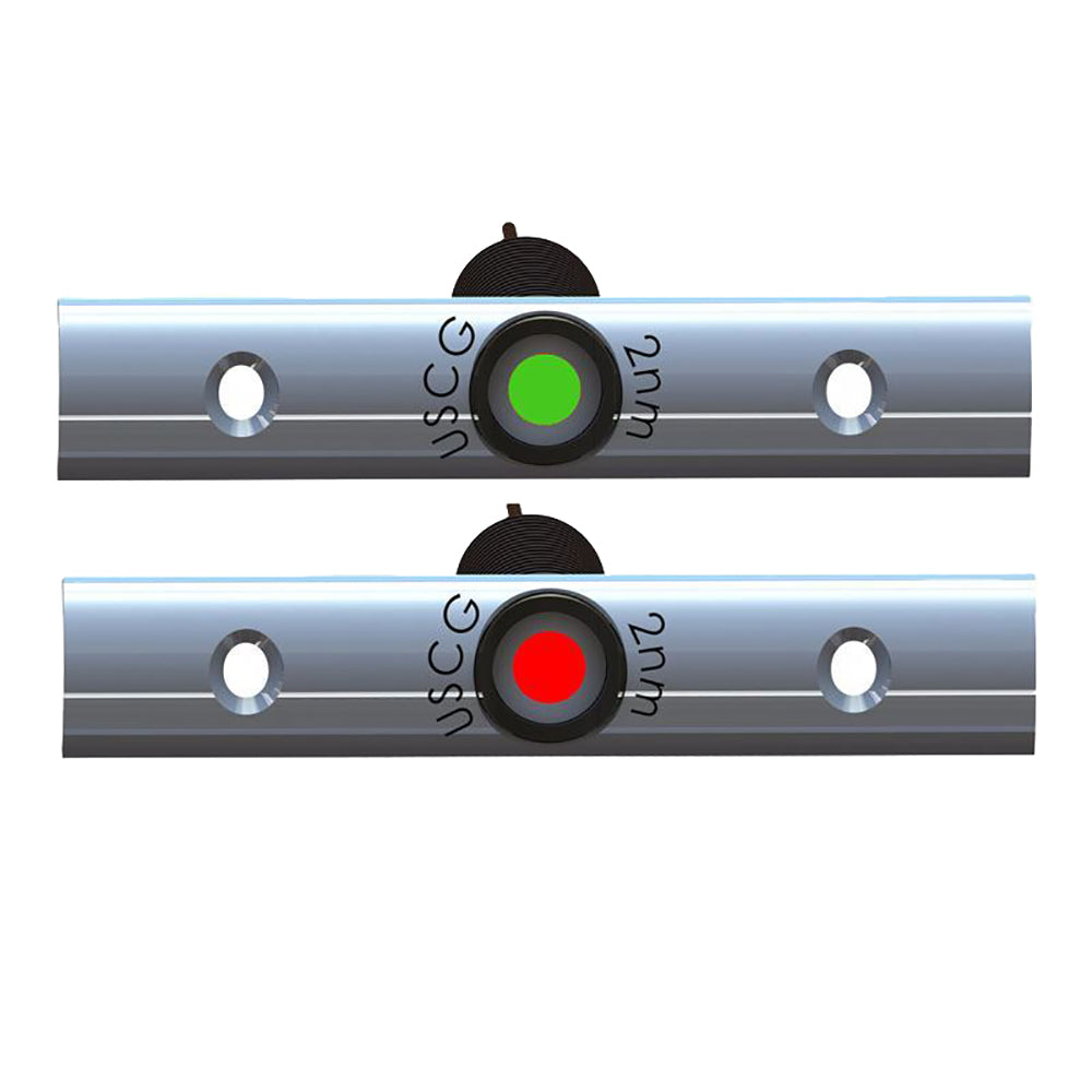 TACO Rub Rail Mounted LED Navigation Light Set - 4" w/Deutsch Plug Port  Starboard