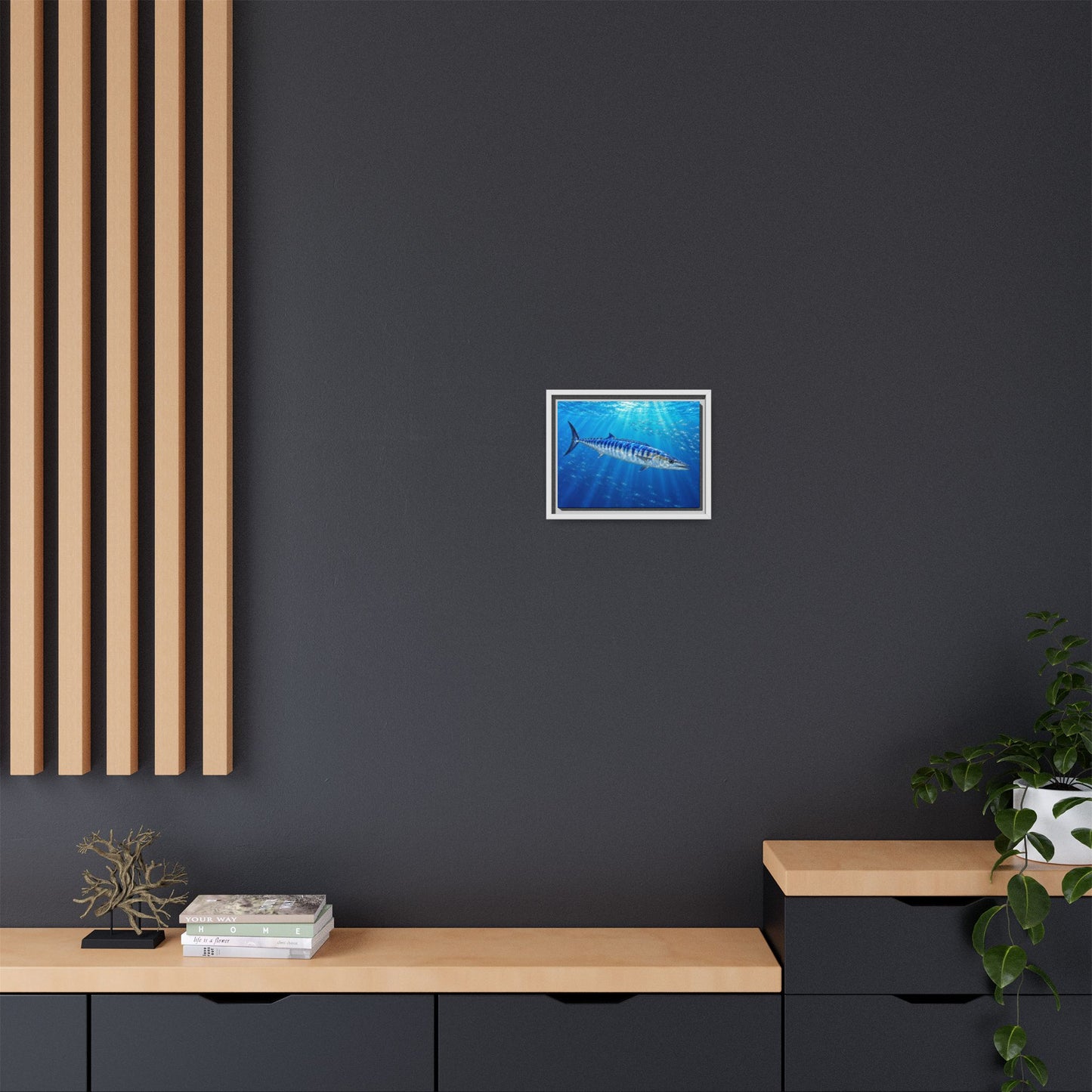 Framed Wahoo Canvas Print