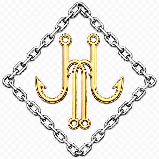 Hook & Chain™ Gold Edition UV-DTF Decal (No Background)